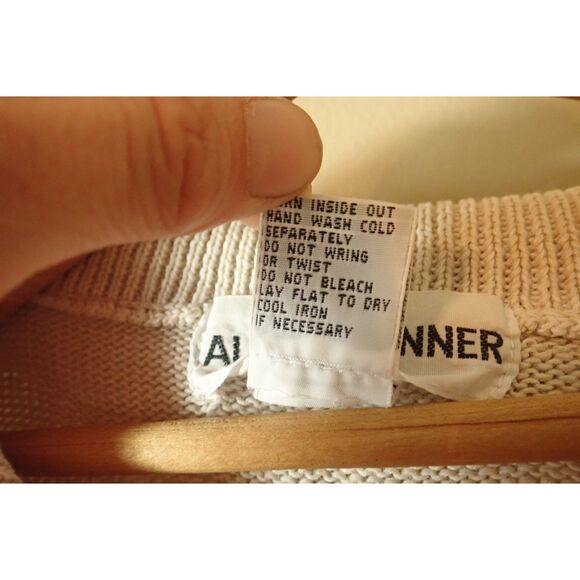 Alfred Dunner Flower Embroidered Sweater Short Sleeve Cotton Ramie XL Vintage - Picture 9 of 9